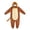 Z-01Brown, variant on Generic Unisex Kids Husky Hooded Jumpsuit, Cozy Flannel Animal Onesie, Winter Party Playwear for Boys Girls