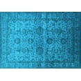thumbnail image 1 of Ahgly Company Indoor Rectangle Oriental Light Blue Industrial Area Rugs, 2' x 4', 1 of 4