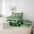 thumbnail image 6 of Homewish Vintage Green Minimalism Twin Bedding Sets 7-Piece, Chic Abstract Ombre Bedding Comforter Set, Teens Kids Adult Reversible Sheet Sets, Luxury Bedroom Decor, 6 of 8