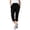 Black, variant on Stretchy Capri Pants Women 2026 Cargo Pants Daily Casual High Waisted Straight Tapered Capris Utility Bottoms Womens Fashion