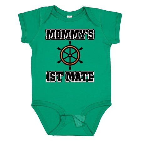 

Inktastic Mommy 1st Mate Sailing Outfit Gift Baby Boy or Baby Girl Bodysuit