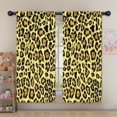 thumbnail image 5 of Blackout Kids Curtains,Yellow and Black Leopard Pattern Childrens Insulated Curtains Set Of 2,Bedroom Essentials,Toddler Room Decor 52"x63", 5 of 5