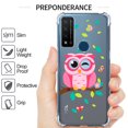 thumbnail image 3 of CoverON Phone Design For TCL 20 R 5G / TCL Bremen Case, Clear Flexible Soft Rubber Slim TPU Cover, Owl, 3 of 8