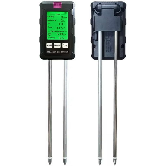 6 in 1 Soil PH Meter Tester for Potting Soil, Hydroponics, Vegetable Garden, Lawn