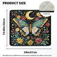 thumbnail image 2 of ZIATUBLESButterfly Moon Floral Washing Machine Dust Cover Pad Washer and Dryer Top Protector Mat for Laundry Room Kitchen Home Washable Decor Accessories, 24 x 19.7 Inch, 2 of 7