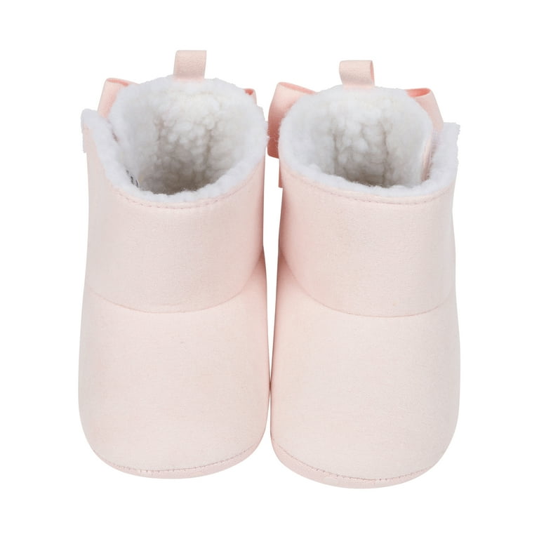 Gerber Baby Girls Faux Suede Boots, (0/3Months to 6/9 Months