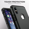 thumbnail image 3 of ImpactStrong Compatible with iPhone X Case/iPhone Xs Case, Heavy Duty Dual Layer Protection Cover Heavy Duty Case - Black, 3 of 8