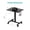 Black + Middle Column, variant on FENGFAN 26×19 Inch White Middle Column Adjustable Desk Gas Spring Lockable Casters 1 Pack