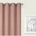 thumbnail image 2 of Kate Aurora 2 Pack Amari Contemporary Lattice Light Filtering Grommet Top Window Curtain Panels - Assorted Colors, 84 in.Long, 2 of 3
