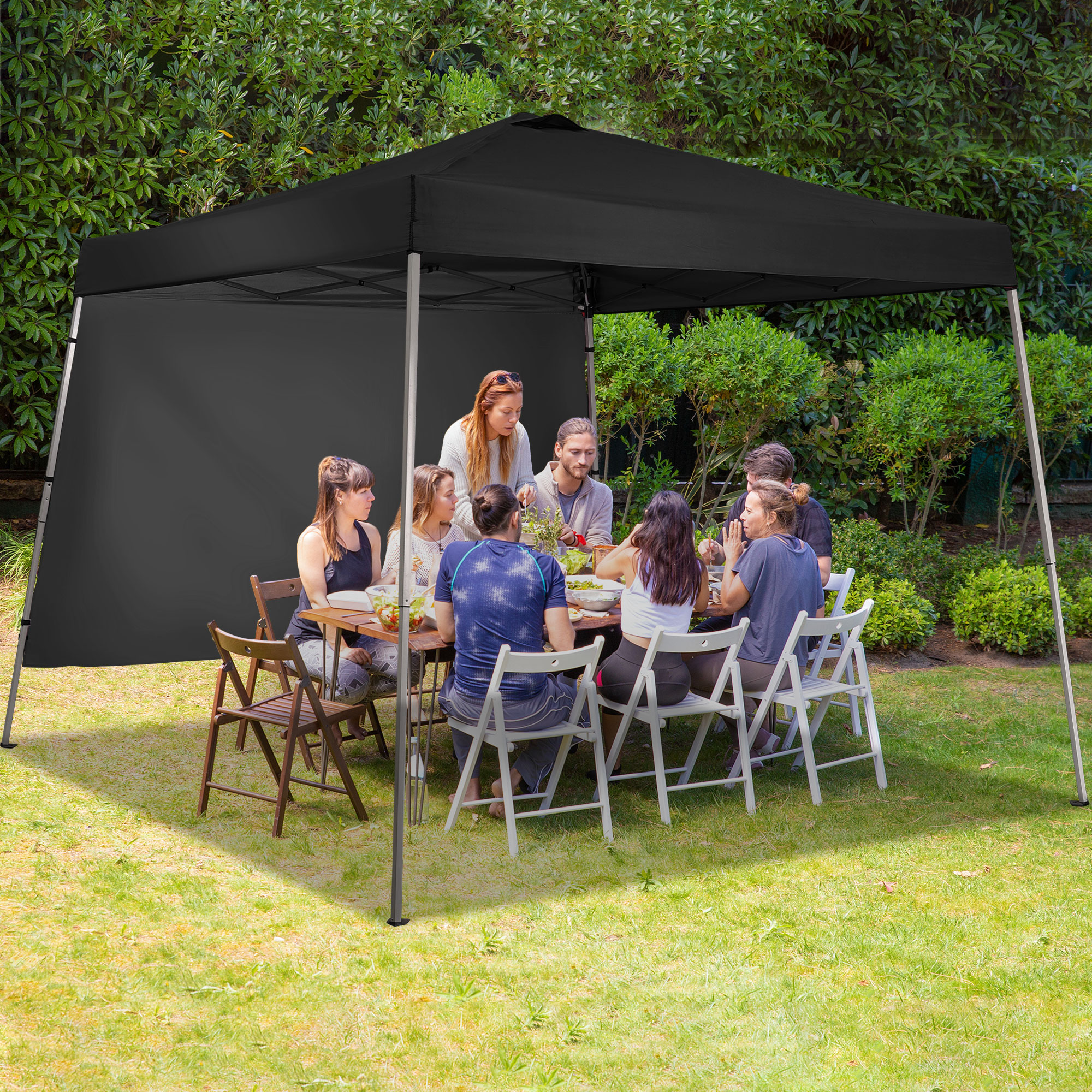 Ainfox 8' x 8' Pop-Up Canopy with Sidewall photo 2