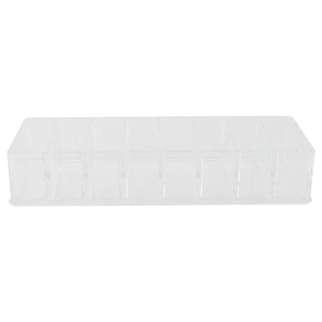 Compartimento transparente acrílico maquillaje cosmético titular caja de almacenamiento organizador de joyería
