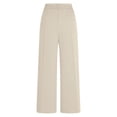 thumbnail image 5 of acuever Suit Trousers Women's High Waist Trousers Wide Leg Fabric Trousers Elegant Trousers Straight Leg Trousers Business Outfit Trousers Long Drawstring Women's Casual Pants Yoga Pants（S）, 5 of 7