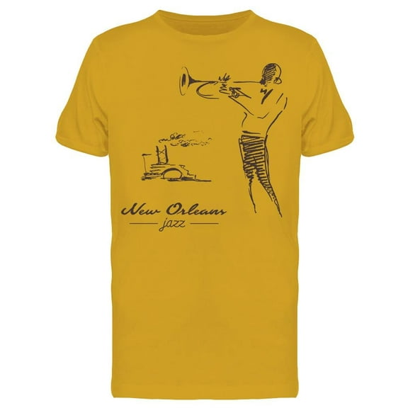 New Orleans Jazz  T-Shirt Men -Image by Shutterstock, Male 3X-Large