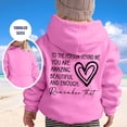 thumbnail image 2 of Zylarhe Boys Sweatshirts Girl Hoodie Long Sleeve Soft Sweatshirt Graphic Hoody Kids Cute Pullovers Top Clothes for Girls with Cozy Feel Pink 9-10 Years, 2 of 5
