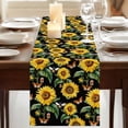 thumbnail image 3 of Table Runners 90 Inches Long Dress Scarves, Sunflowers Farmhouse Coffee/Dining/Kitchen Table Runner for Living Room, Farmhouse Botanical Blossom Florals Butterfly 13x90 Inch, 3 of 9
