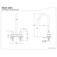 thumbnail image 2 of Kingston Brass FB498NFL 4-Inch Centerset High-Arch Bar Faucet, Brushed Nickel, 2 of 2