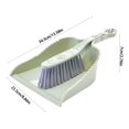 thumbnail image 3 of Handheld Dustpan and Brush Set | Compact Tabletop & Floor Cleaning Tool | Soft Bristle Brush with Rubber Lip Dustpan | Blue or Green Plastic | 13.58 Inch, 3 of 6