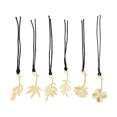 thumbnail image 1 of 12Pcs Alloy Bookmarks Plant Bookmarks Student Bookmarkers Study Supplies (Golden), 1 of 9