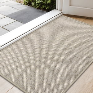 PABUBE Indoor Doormat, 17"x29", Khaki