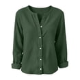 thumbnail image 7 of Lightweight Jacket Women Solid Color Long Sleeve Button Front Top For Everyday Casual Wear Spring Jackets For Women, 7 of 7