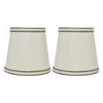 thumbnail image 1 of Pantalla de tela para lámpara de estilo europeo, lámpara de pared con tornillo E14, color Beige, 2 uds., 1 of 10