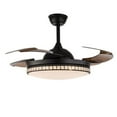 thumbnail image 4 of 42" Ceiling Fan Light Retractable Chandelier LED Lamp 3 Color Change w/ Remote, 4 of 12