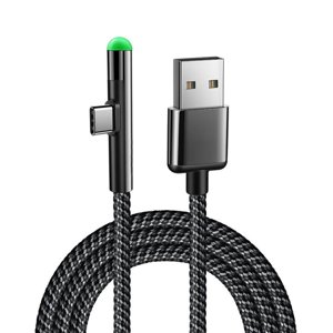Maoww LED USB Type C Cable Braided Fast Charging Type-C Cable USB-C Charging Cable