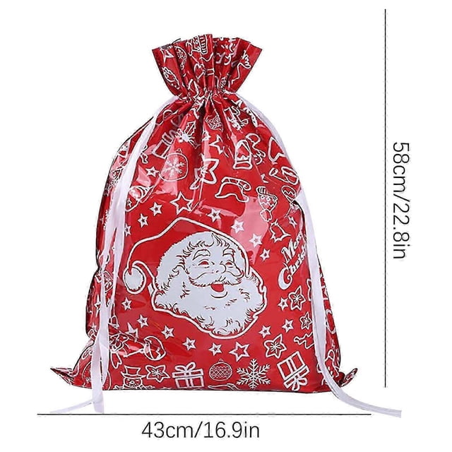 New Christmas Gift Bag Drawstring Gift Bag Christmas Aluminum Foil Bag Christmas Gift Bag