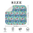 thumbnail image 4 of Pioneer Flower Floral Print Pattern Kitchen Dish Drying Mat 1 Pack, Ultra Absorbent Microfiber Drainer Mat, 16"x18", 4 of 6