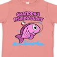 thumbnail image 4 of Inktastic Grandpa's Fishing Buddy (pink) Girls Toddler T-Shirt, 4 of 5