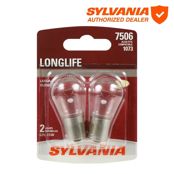 Sylvania 7506 Long Life Mini Bulb, 2 Pack, Compatible with Multiple Cars