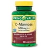 Spring Valley D-Mannose Dietary Supplement, 500 mg, 120 Count