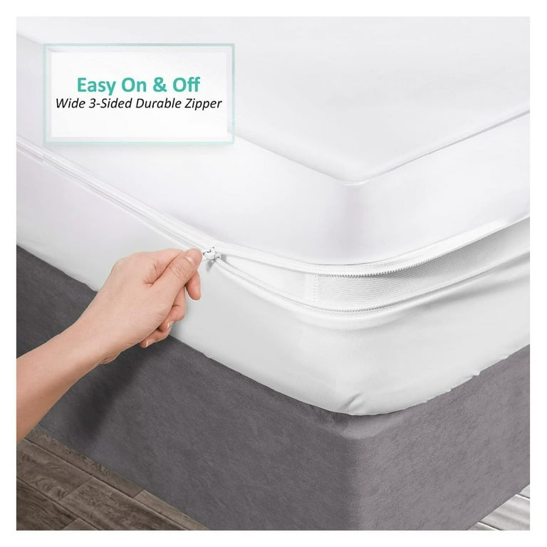 Mission: Allergy Premium Microfiber Mattress Encasing - Dust Mite & Allergen Proof, Cal King, 15" Deep