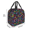 thumbnail image 3 of Easygdp Colorful Excavator Bolsa Térmica Premium - Tela Oxford Impermeable, Gran Capacidad, Bolsillo Frontal, Unisex para Trabajo, Escuela, Actividades al Aire Libre y Picnics, 3 of 7