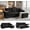 Black, variant on 71" Convertible Sectional Sleeper Sofa with Pull Out Bed, Reversible L-Shaped Couch with Storage Chaise, 3 Seater Sofa Bed for Apartment & Small Space, Linen-Look Woven Fabric, Black