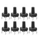 thumbnail image 1 of 100 piezas interruptor de botón táctil momentáneo accesorio industrial respuesta rápida DIP 6 x 6 x 10 mm, 1 of 14