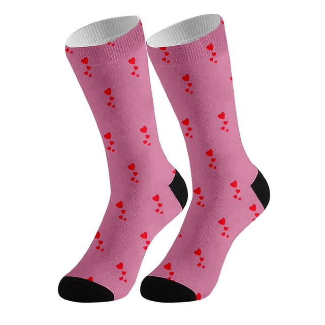TINZ DIY Custom Socks With Picture Funny Print Photo Socks Customized Novelty Sock For Men Women Socks Women Training Small Socks for Women plus Size Compression Socks Wide Calf