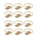 thumbnail image 2 of Servilletero, 48 Piezas Soporte de Anillos de Servilleta de Metal para la Decoración de la Mesa de la Cena del Banquete de Boda (Hoja de ), 2 of 5