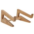 thumbnail image 4 of Computer Stand Riser Bamboo Laptop Notebook Support Bracket Shelf Office Accessory, 4 of 5
