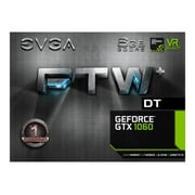 EVGA GeForce GTX 1060 FTW+ DT GAMING ACX 3.0 - Graphics card - GF GTX 1060 - 6 GB GDDR5 - PCIe 3.0 x16 - DVI, HDMI, 3 x DisplayPort