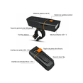thumbnail image 2 of Lámpara Impermeable Bloosom  Para Bicicleta T6 Recargable 1000lm Led Negro, 2 of 4