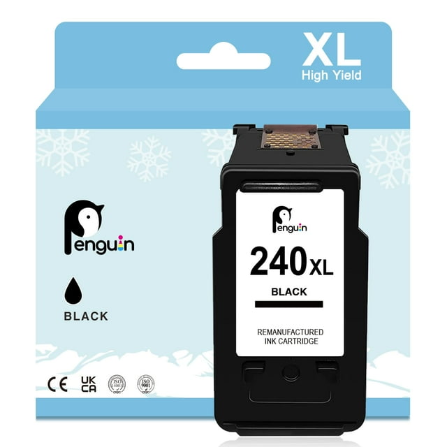 Cartucho de tinta Penguin 240XL negro de alta capacidad para Canon