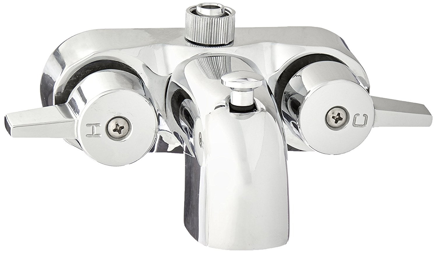 Heavy Duty 3 3 8 Centers Chrome Plated Diverter Clawfoot Tub Faucet By Proplus