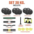 thumbnail image 3 of Mancuernas Ajustables Set 20 Kg Altera Para Ejercicio Gym, 3 of 9