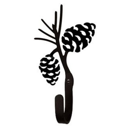 Pinecone Wall Hook - Village Wrought Iron WH-89-S Pinecone - Wall Hook Small