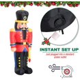6’ Christmas Inflatable Nutcracker Toy Soldier, Outdoor BlowUp Yard