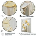 thumbnail image 3 of Designart "Minimalist Cream Daffodils" Daffodils Floater Framed Wall Art Prints, 3 of 5