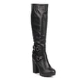 thumbnail image 1 of New Women Breckelles Celine-14 Leatherette Knee High Strap Riding Riding Boot Sz, 1 of 5