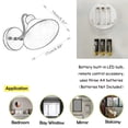thumbnail image 4 of FSLIVING Nordic Style Battery Operated Wall Sconces Black Metal Shade LED, 4 of 7