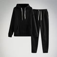 thumbnail image 1 of New Release,Women's Solid Color Drawstring Hooded Sweatshirt, Elastic Drawstring Waist, Side Pocket Pants, Comfort Fit, Versatile, Workout, Loungewear, Easy Wash Must-Have Fashion,Sopatenor, 1 of 9